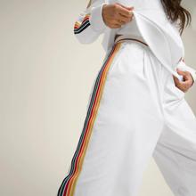 PARFOIS新款秋季女士网球长裤运动梭织弹力TENNIS速干宽松阔腿裤