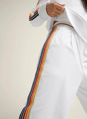 PARFOIS新款秋季女士网球长裤运动梭织弹力TENNIS速干宽松阔腿裤