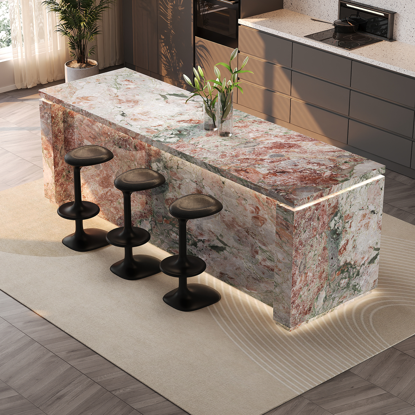 意式吧台桌多功能隔断