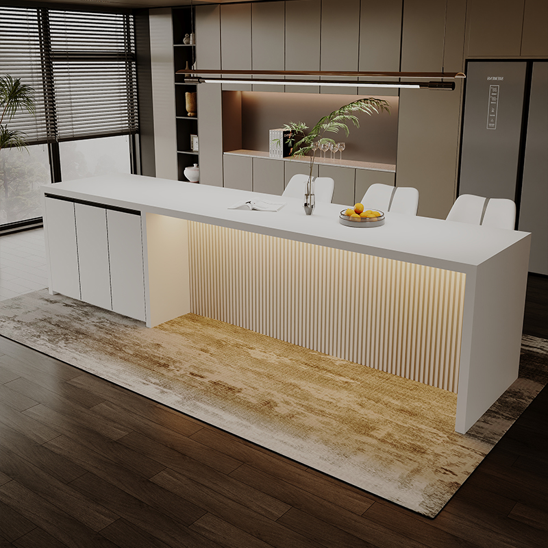 岩板中岛台吧台厨房岛台橱柜