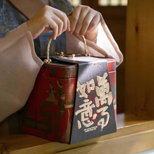 一斤茶叶礼盒岩茶普洱白茶通用红茶绿茶高端马口铁罐包装空盒春节