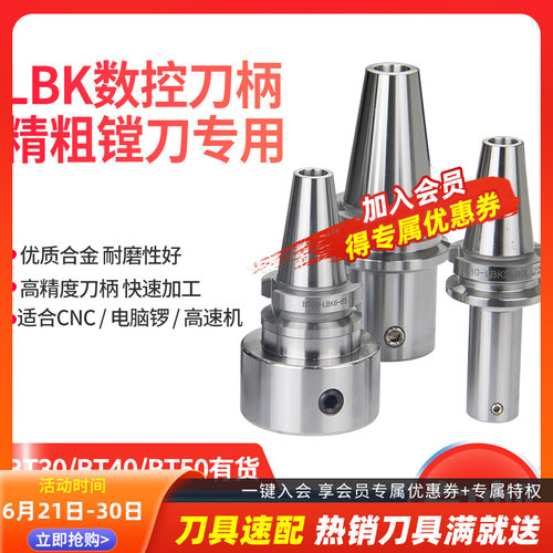 数控BT30-LBK刀柄cnc加工中心镗头粗镗刀杆镗孔RBH双刃可调节式