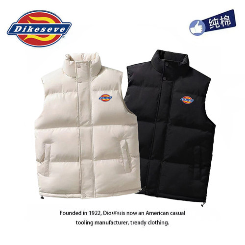 帝客迪克斯正品马甲男女秋冬季羽绒棉背心立领加厚保暖无袖外套潮