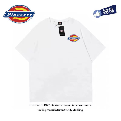 DIckiss美式帝客迪克斯短袖t恤男女装情侣美式简约小标体恤打底衫