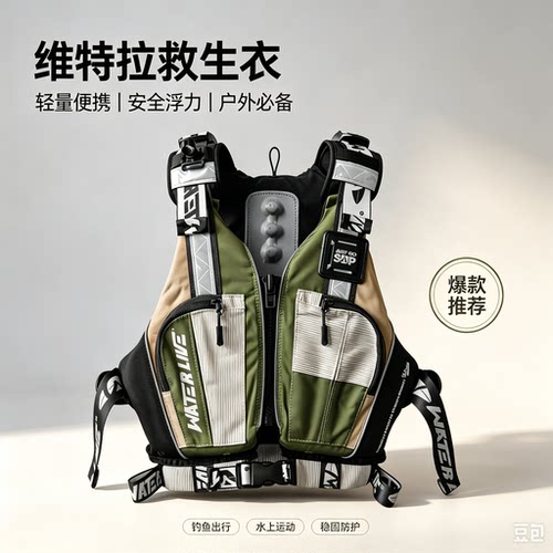 维特拉救生衣救生衣背心大浮力