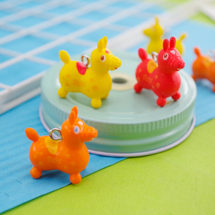 RODY小马彩色跳跳马公仔摆件人偶模型日单散货玩具手办迷你小马驹