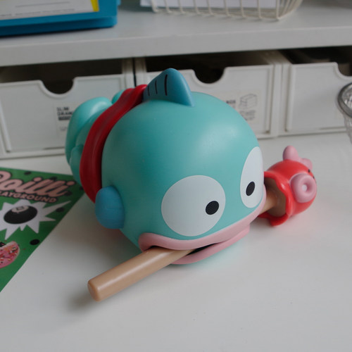 丑鱼木鱼肯德基食玩公仔玩具三丽鸥汉顿半鱼人KFC三丽鸥摆件手办