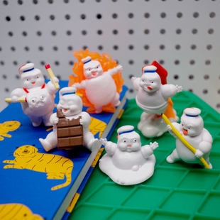 捉鬼敢死队公仔摆件人偶模型散货玩具幽灵 棉花糖 万圣节抓鬼特工