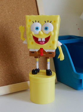 海绵宝宝公仔摆件人偶模型糖果盒存钱罐储蓄罐收纳盒手办SpongeBo