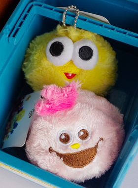 芝麻街MOPPY圆形毛绒挂件毛球包包挂饰公仔摆件SesameStreet