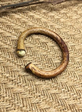 西藏鸡血藤无节木手镯