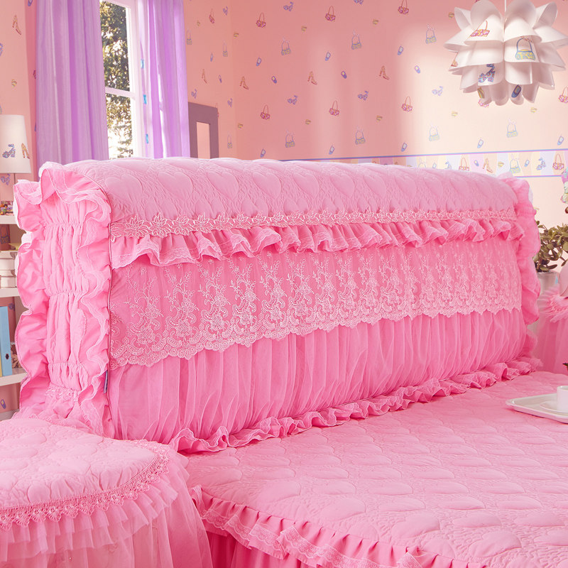 2021年新款加厚蕾丝床头罩简单大方布艺夹棉全包围软包靠板床头套,居家布艺,床头罩,淘宝优惠券,粉丝福利购,淘宝优惠卷