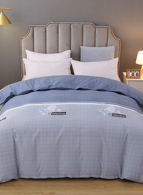 100%纯棉加厚磨毛被套单件全棉220x240H被罩2.2x2.4单双人床上用