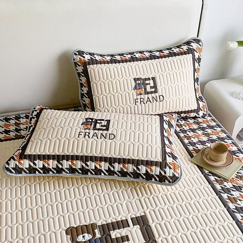 凉感丝乳胶枕套大版数码印花