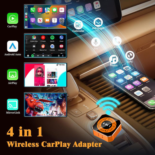 carplay盒子原车有线转无线