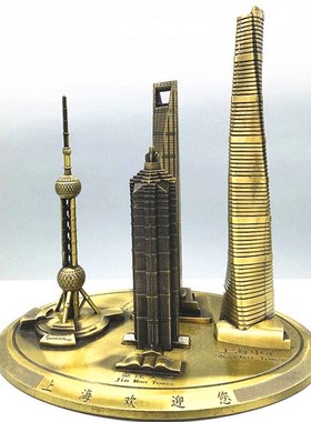 上海新款旅游东方明珠金属模型