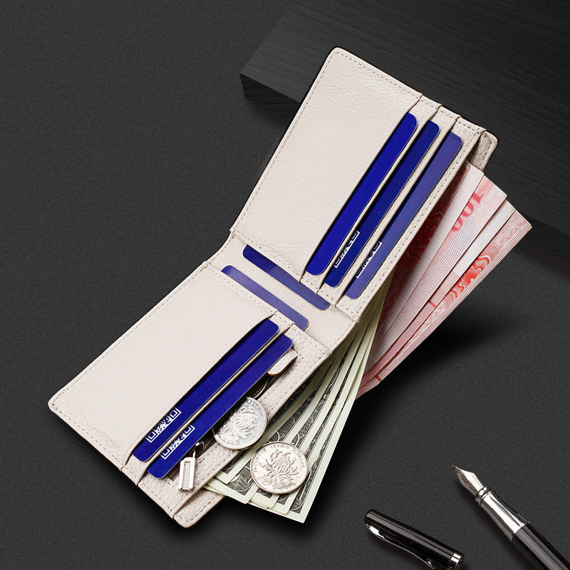 钱包男士短款薄款2019新款时尚学生钱夹横款潮流个性皮夹青年潮牌