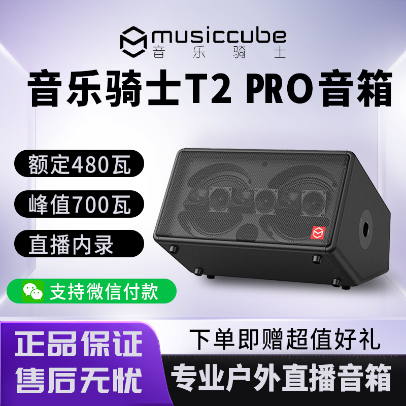 音乐骑士新款T2pro户外乐器音响直播k歌路演电吹管萨克斯音箱