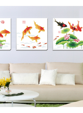 12.29【清仓捡漏】杀中式客厅十字绣年年有余6345鱼跃龙门