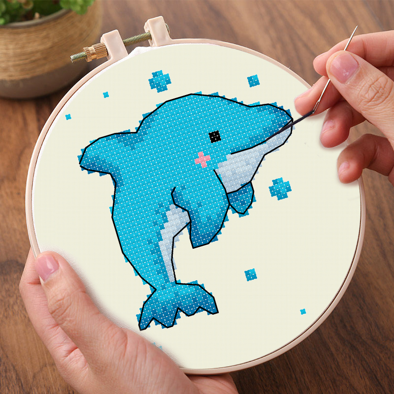 春天十字绣初学者卡通动物系列