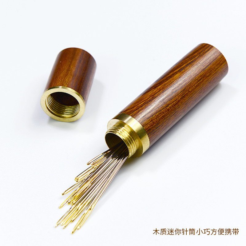 十字绣针钝头绣花针刺绣针24号针中格三股针韩国进口金尾针25枚装