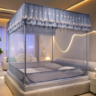 蚊帐家用卧室防摔儿童免安装 支架杆加粗加厚2024新款 婴儿防止掉床