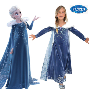 秋季 Frozen爱莎连衣裙万圣节服装 冰雪奇缘艾莎公主裙电影同款 长袖