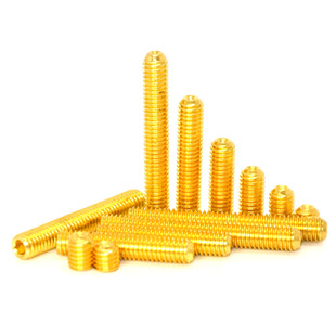 M3镀钛金芳生无头内六角螺丝栓钉紧定DIN916国标防锈模型车飞机米