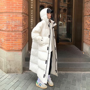 羽绒棉服女2023年冬季新款棉袄韩版中长款过膝棉衣厚oversize学生