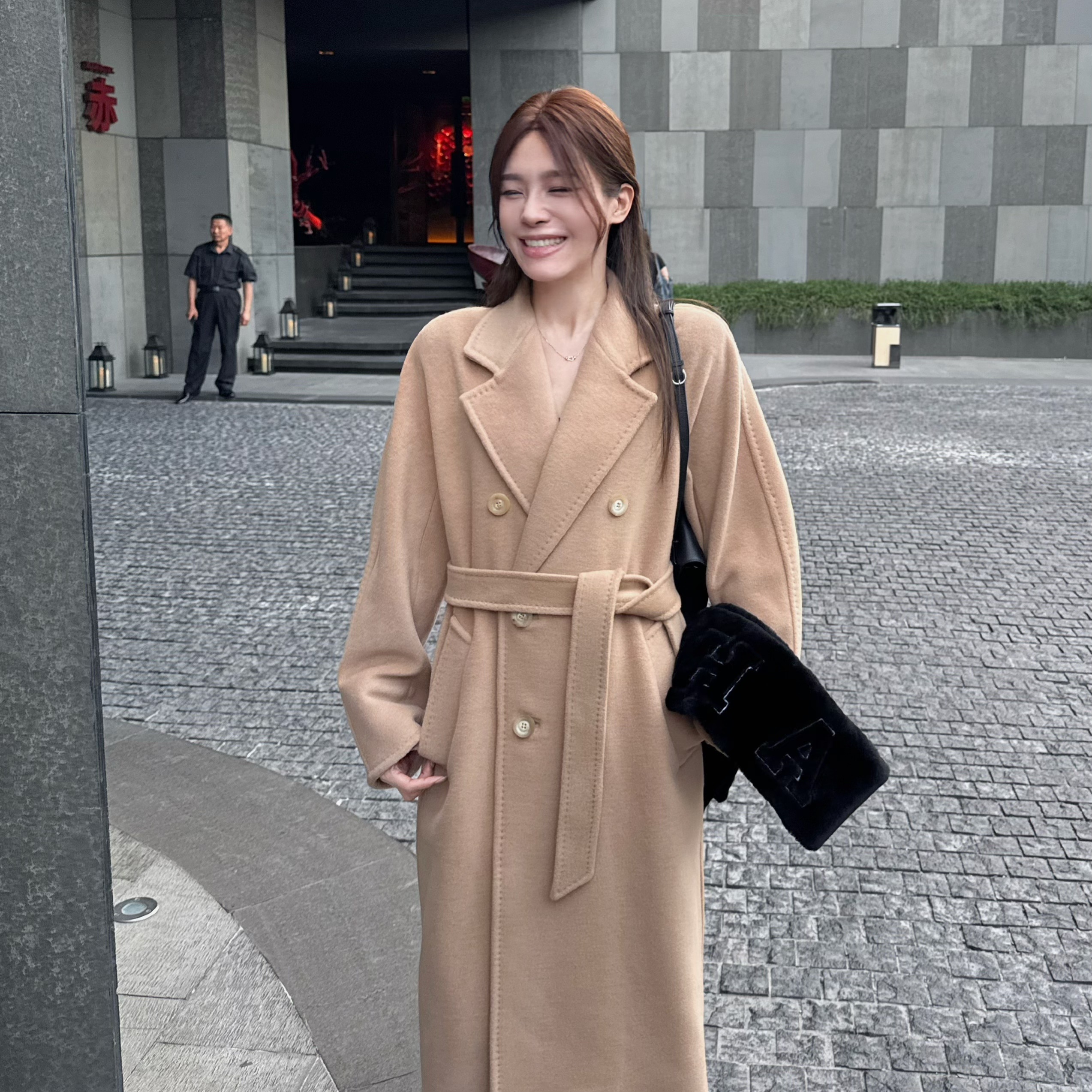 自主90棉羊毛羊毛长款简约