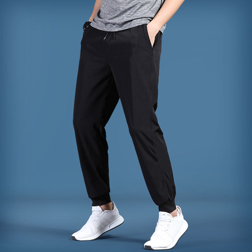 艾伦伯顿宽松跑步男冰丝速干长裤