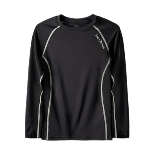 儿童紧身衣训练服男童健身服长袖篮球运动打底速干衣足球上衣秋季