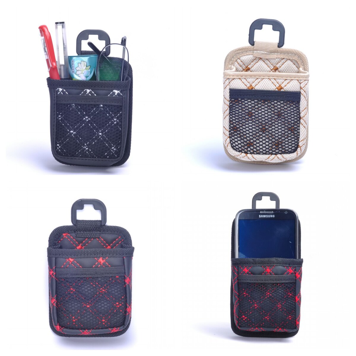 자동차 공기 배출구 보관 상자 자동차 보관 가방 자동차 용품 자동차 휴대 전화 상자 자동차 유물 교수형 가방