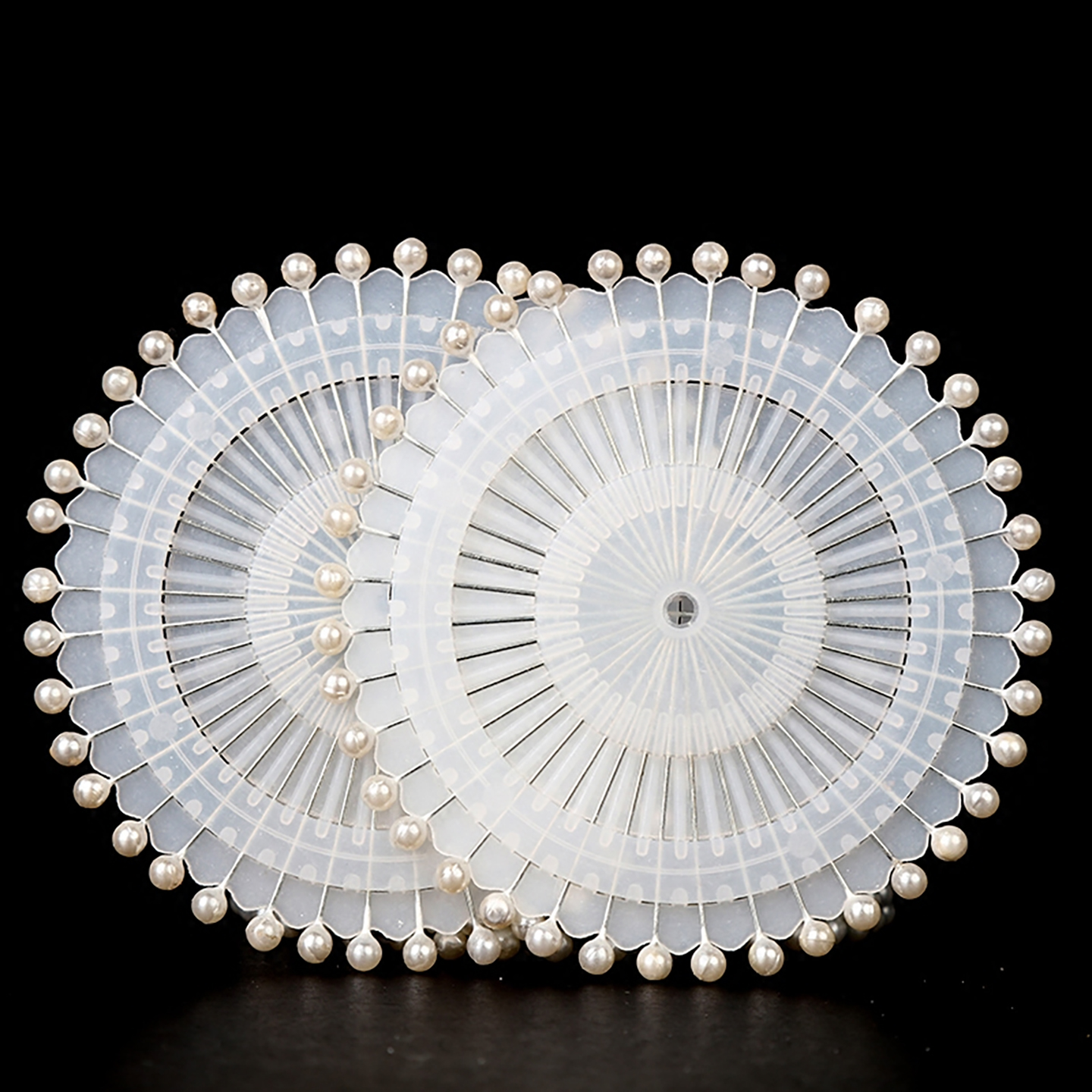 白色珠光珠针珍珠固定针