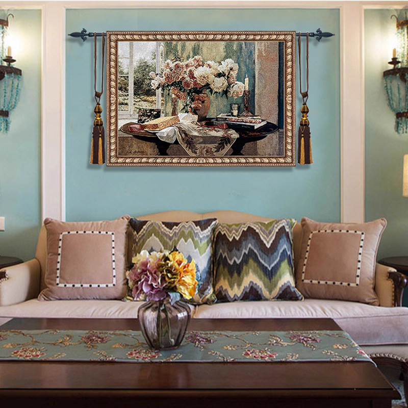 兮源艺术挂毯精美比利时 书房卧室装饰壁毯背景墙挂画欧式挂毯画,居家布艺,挂毯/壁毯,淘宝优惠券,粉丝福利购,淘宝优惠卷