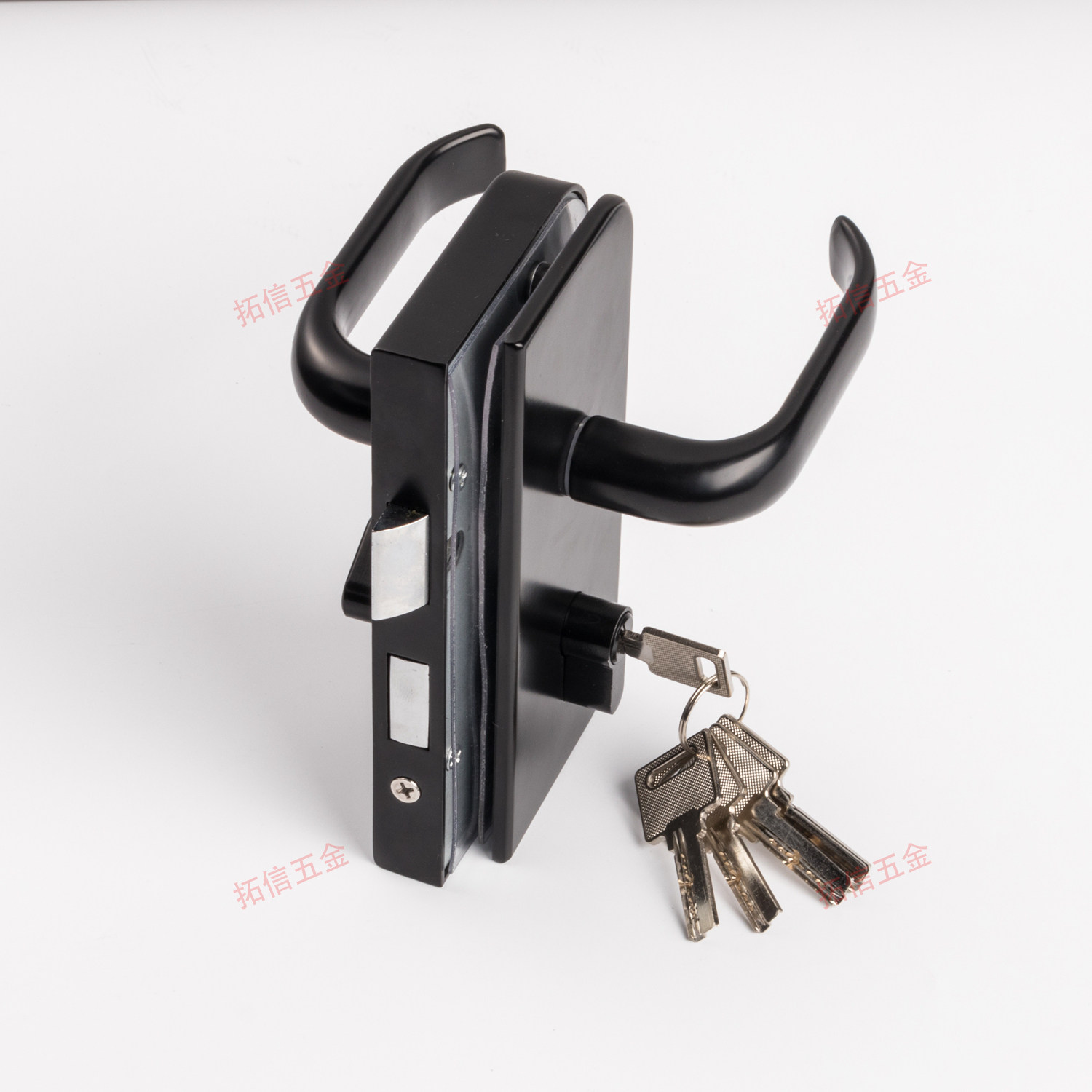 隔断玻璃门竖锁锌合金竖向高隔断执手锁单开双开门用缺口锁分左右,基础建材,机械门锁,淘宝优惠券,粉丝福利购,淘宝优惠卷