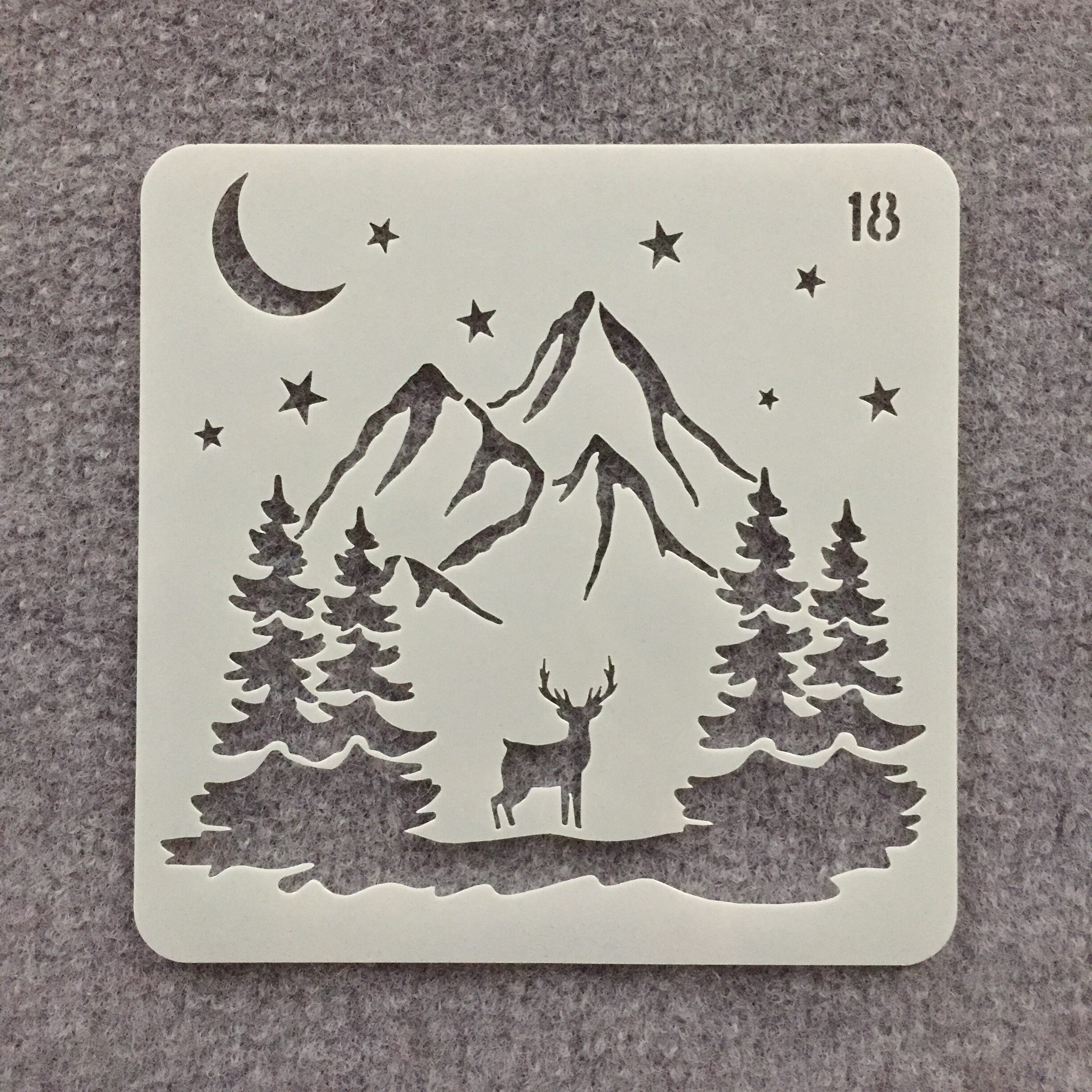 새로운 그림 템플릿 중공 그림 어린이 색칠 도구 필기 신문 제작 컬러링 아트 세트 레이스 자