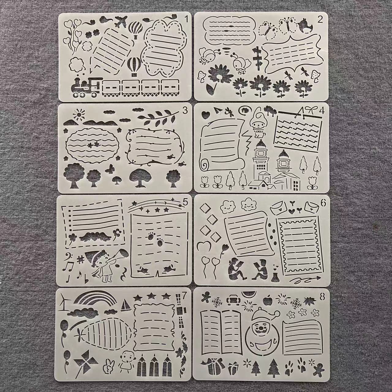 万能交通安全A4镂空手抄报