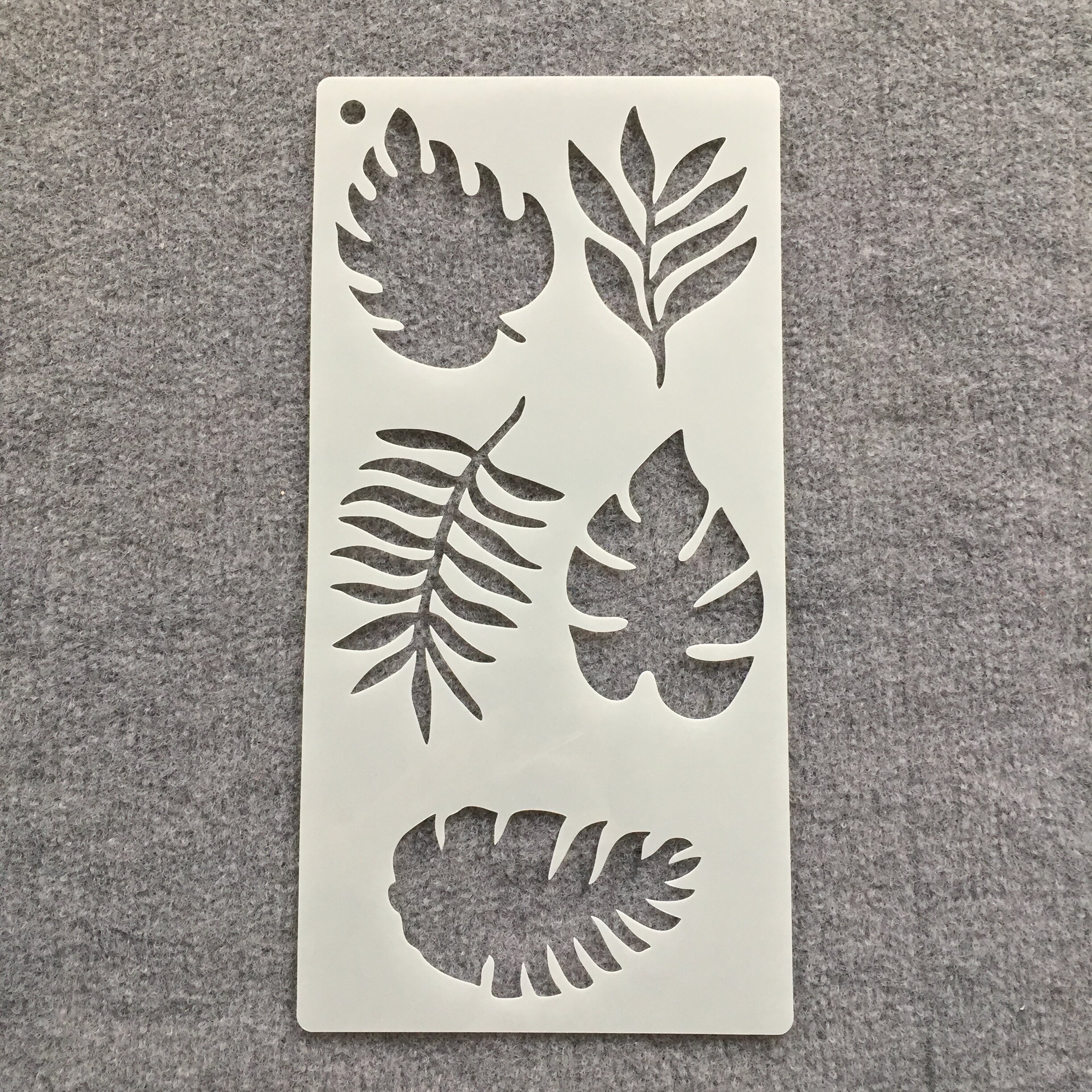 새로운 식물 잎과 꽃 중공 학생 그림 봄 템플릿 스프레이 그림 벽 패턴 조각 템플릿