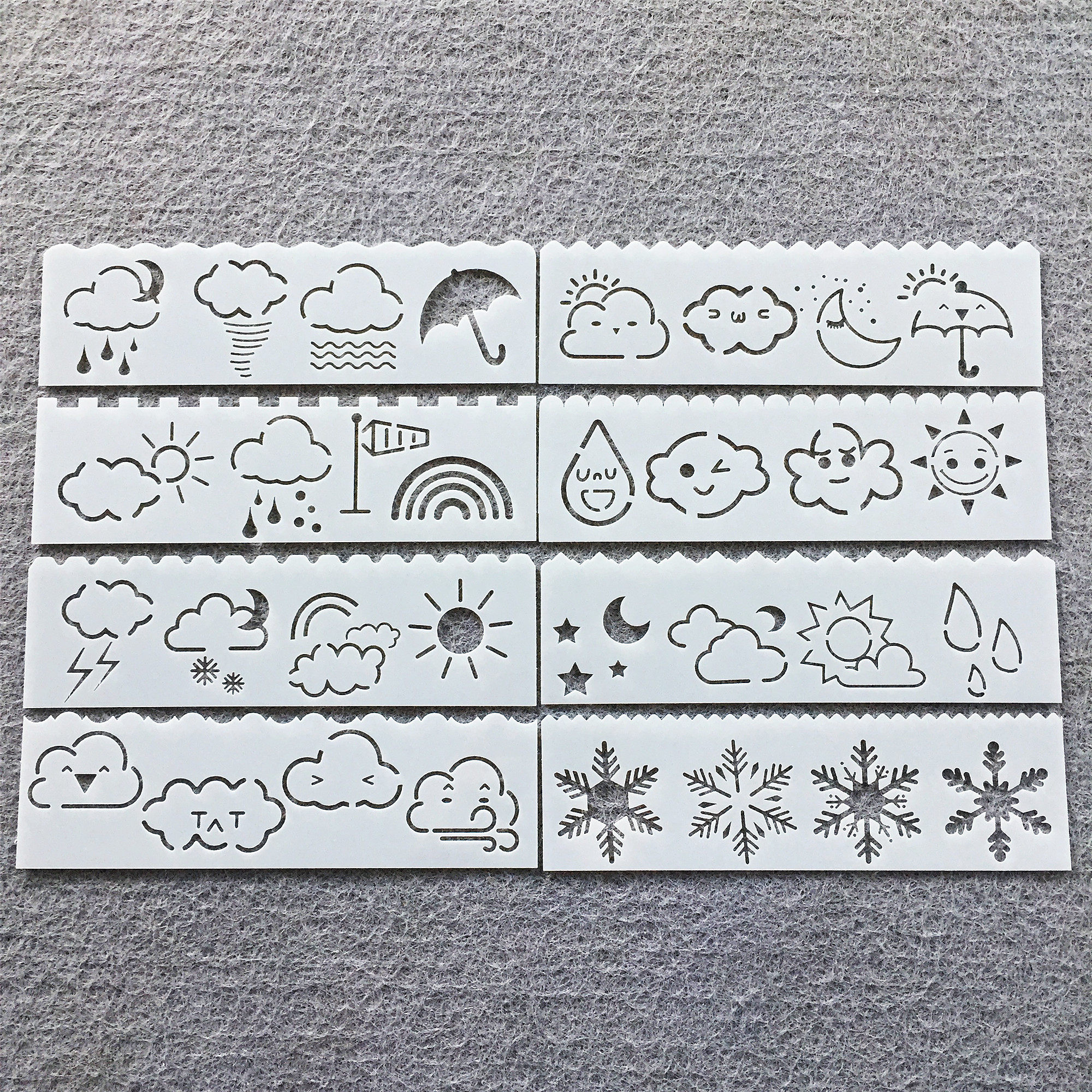 새로운 그림 낙서 템플릿 편지 동물 손 계정 중공 레이스 눈금자 어린이 DIY 색칠 템플릿 긴 스트립 눈금자