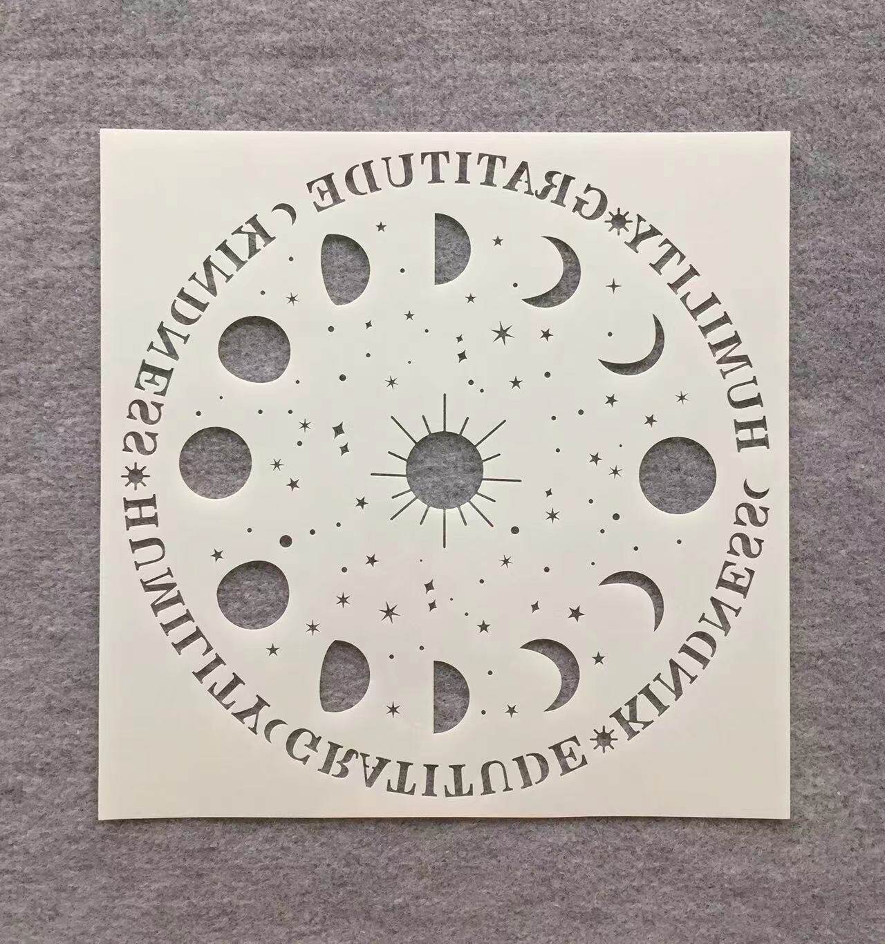 새로운 만다라 맞춤형 그림 템플릿 벽화 스프레이 그림 장식 그림 용품 낙서 그림 중공 템플릿 눈금자