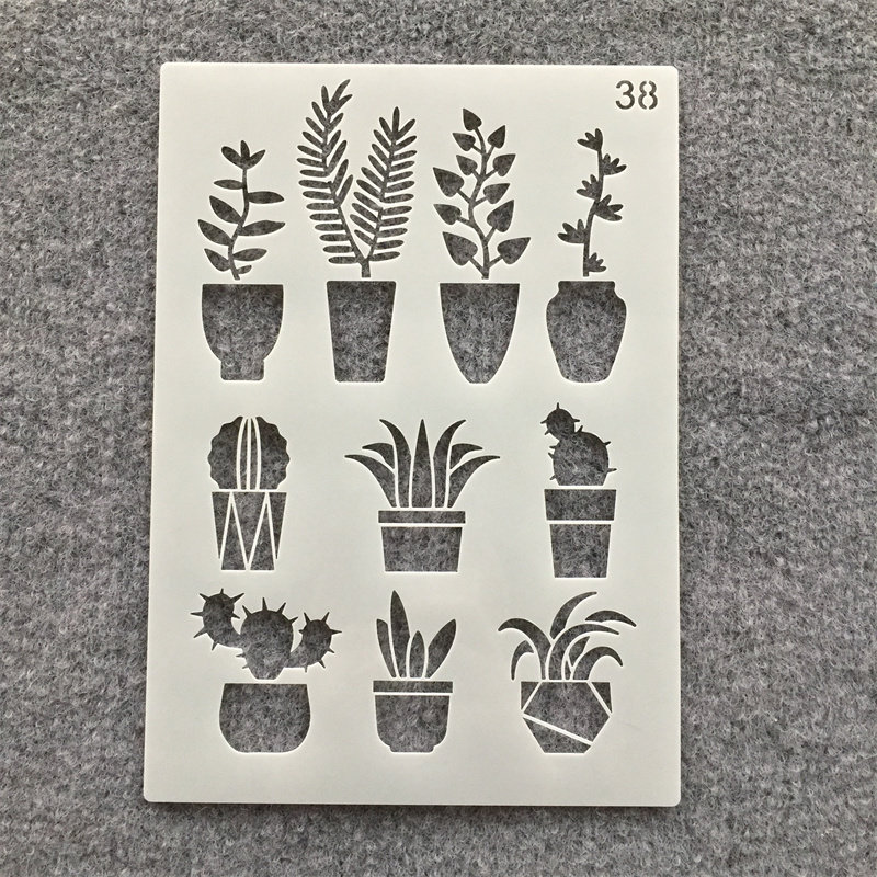 새로운 핸드북 아트 페인팅 휴일 중공 드로잉 보드 낙서 장식 어린이 그림 보조 템플릿 눈금자