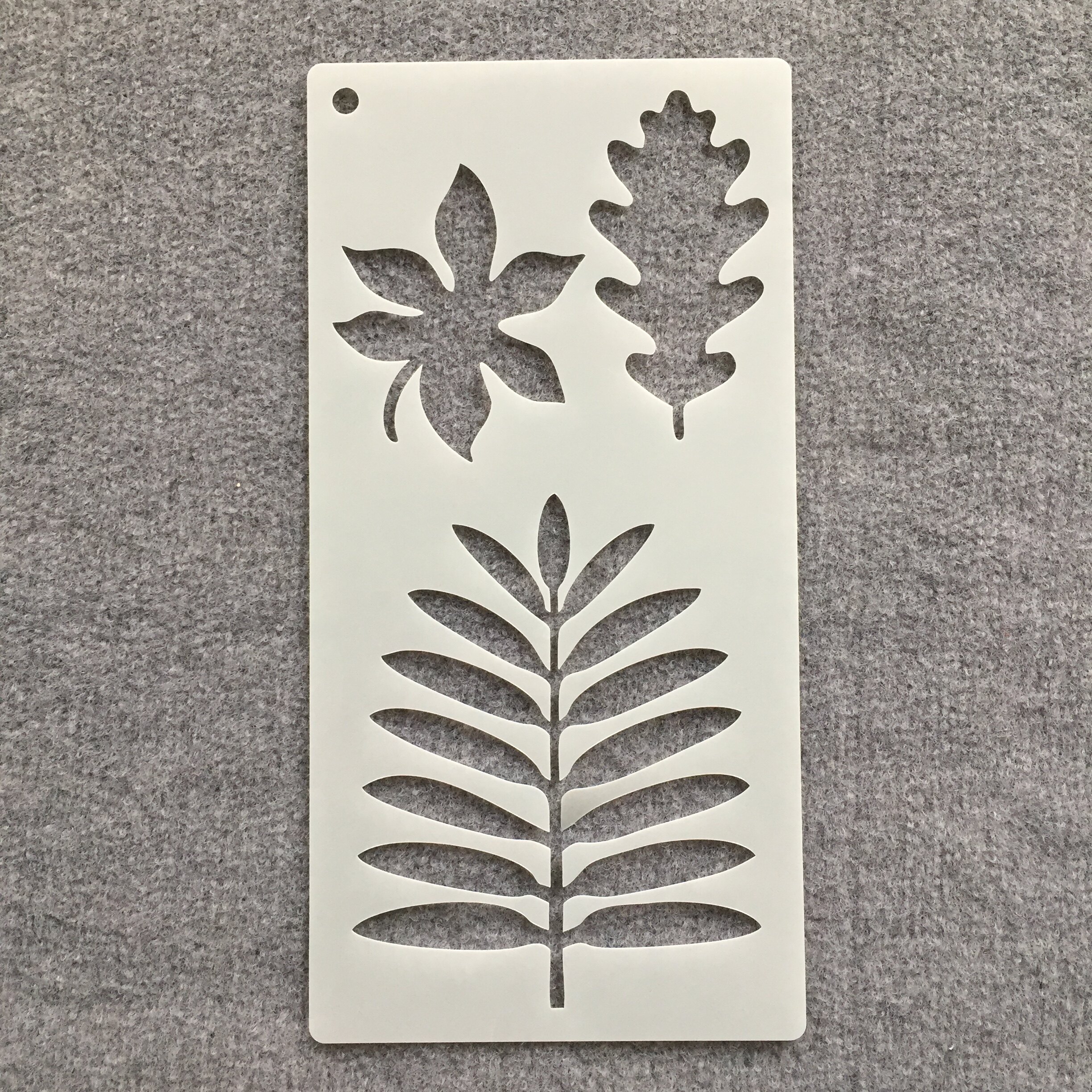 새로운 식물 잎과 꽃 중공 학생 그림 봄 템플릿 스프레이 그림 벽 패턴 조각 템플릿