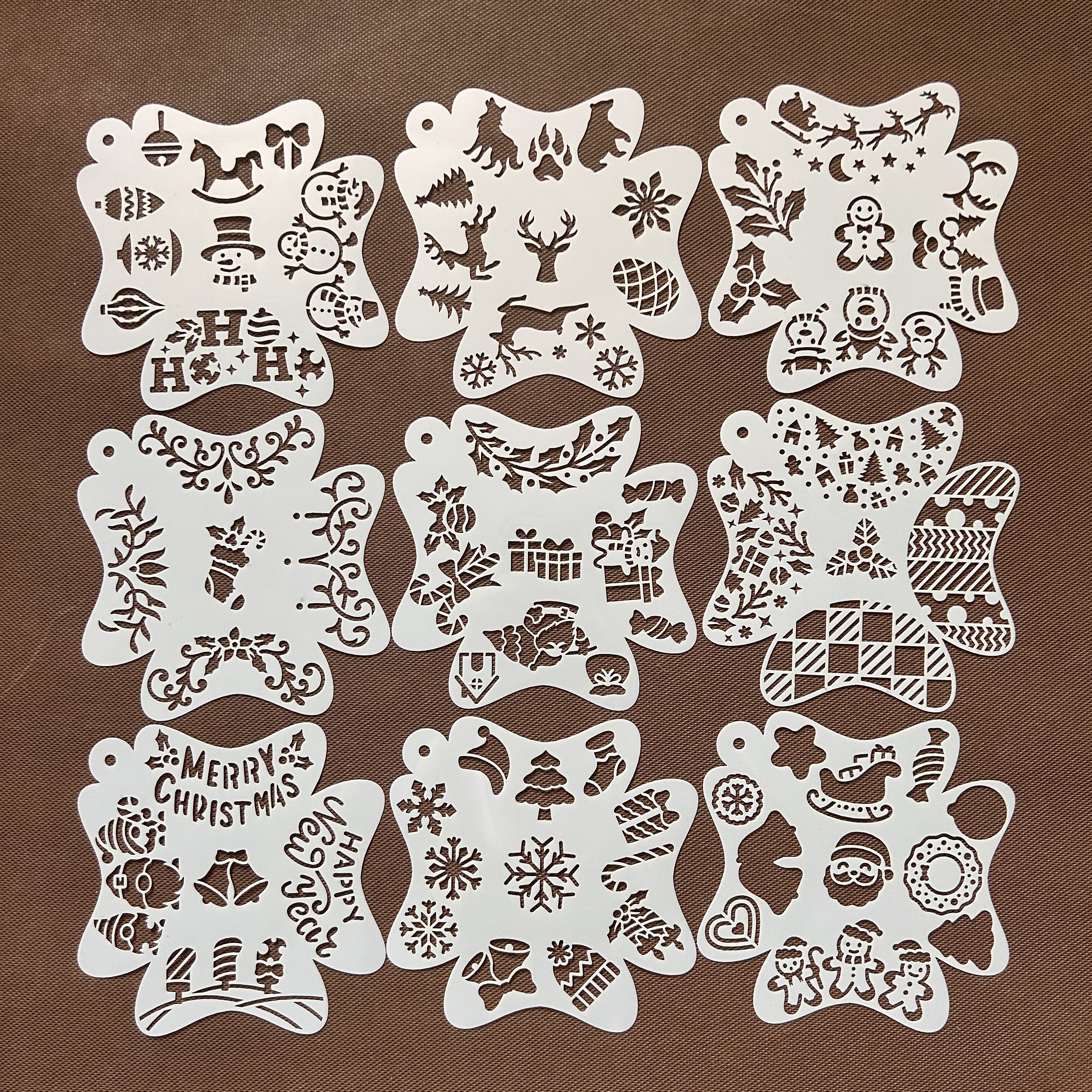 圣诞节彩绘脸部眼部镂空装饰模板