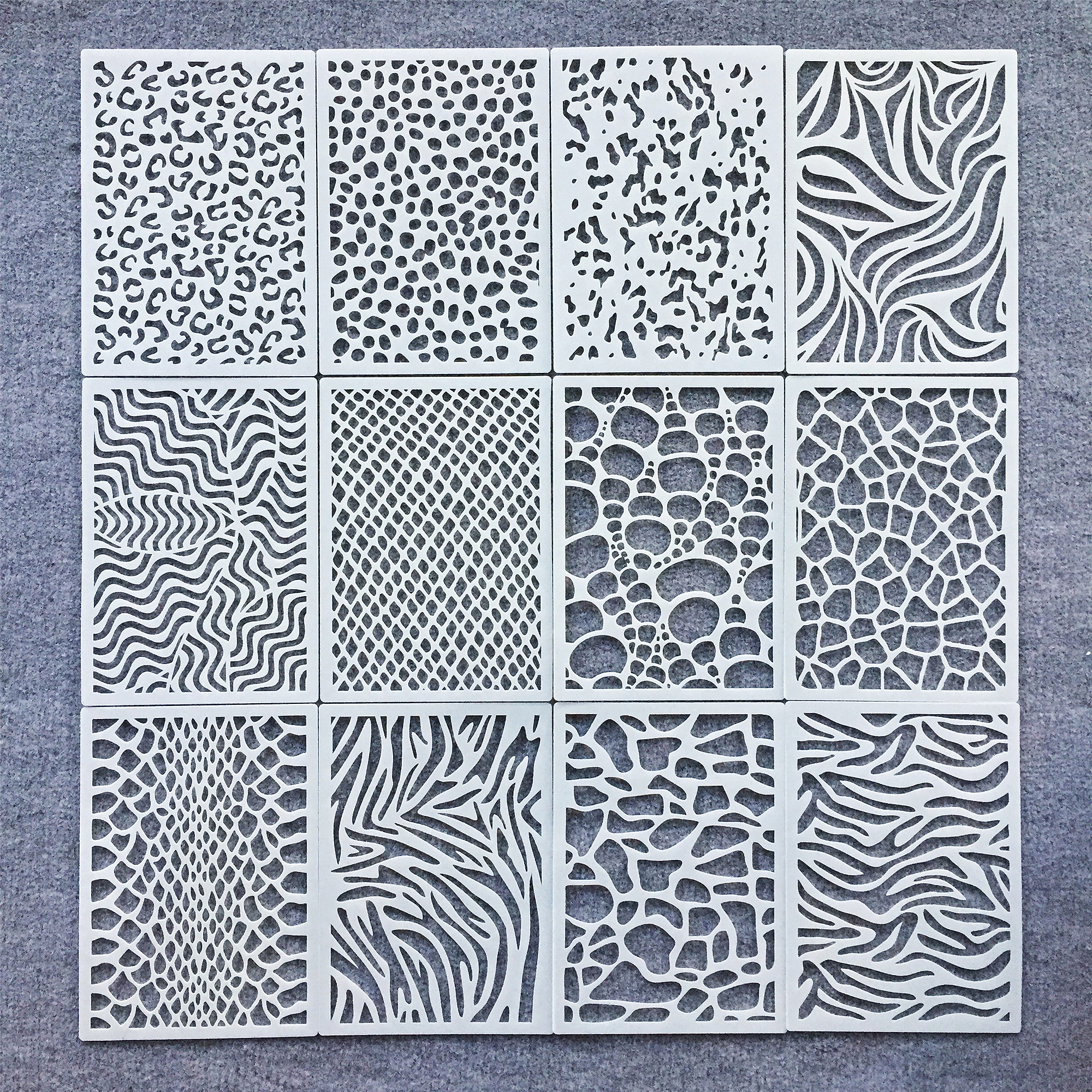 蛇纹创意手工涂鸦镂空模板