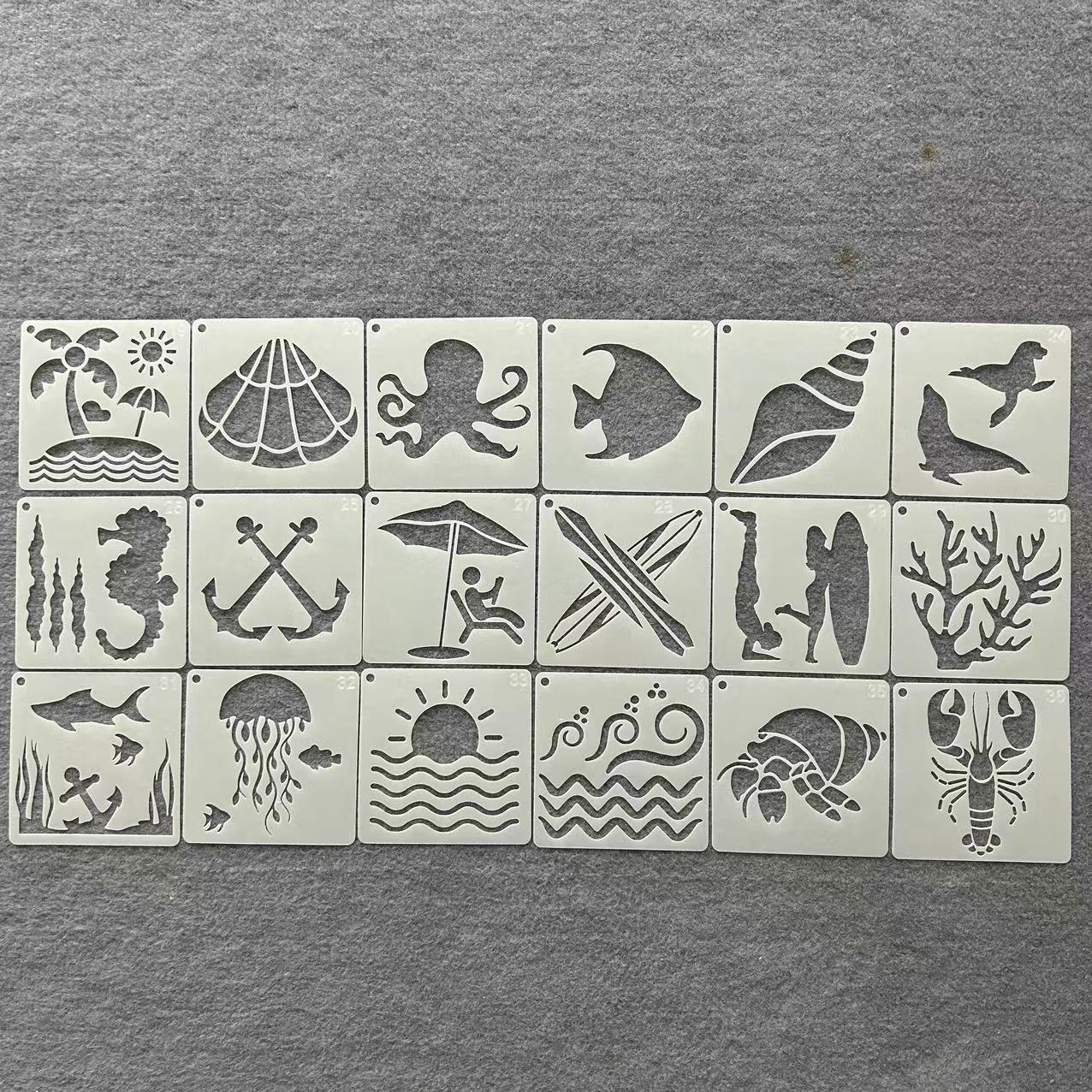 儿童手账手抄报辅助绘画模板尺