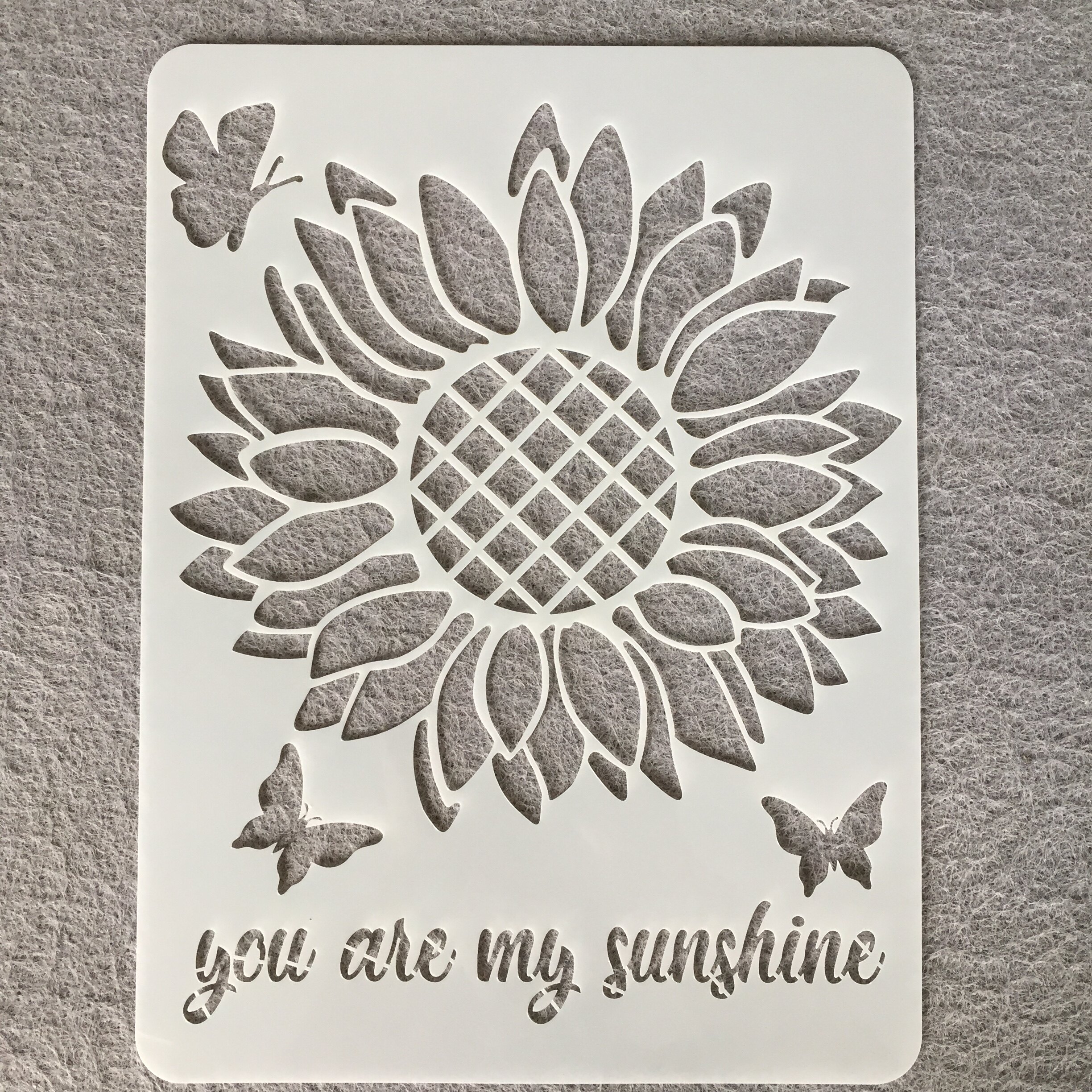 아마존 해바라기 중공 그림 템플릿 DIY 템플릿 낙서 템플릿 색칠 보드 마스킹 금형 스프레이 꽃 그림