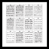 亚马孙热销 主题花边尺 画画模板镂空字母数字符号款 DIY手账模板