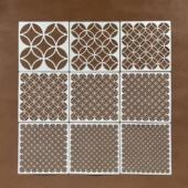 铜钱创意图形镂空创意绘画涂鸦手账涂鸦彩绘制作辅助绘图模板尺