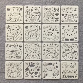 新款 创意卡通儿童画临摹卡少儿美术画学生手绘画可爱图案临摹工具